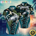 NFL Philadelphia Eagles Hawaii Shirt Flower Vibrant Beachy Shirts