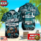 NFL Philadelphia Eagles Mascot Football Aloha Hawaiian Shirt