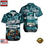 NFL Philadelphia Eagles Mascot Football Aloha Hawaiian Shirt
