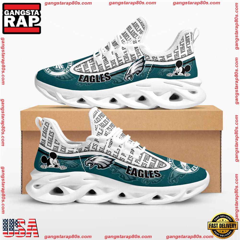 NFL Philadelphia Eagles Mickey Mouse Max Soul Shoes Running Sneakers