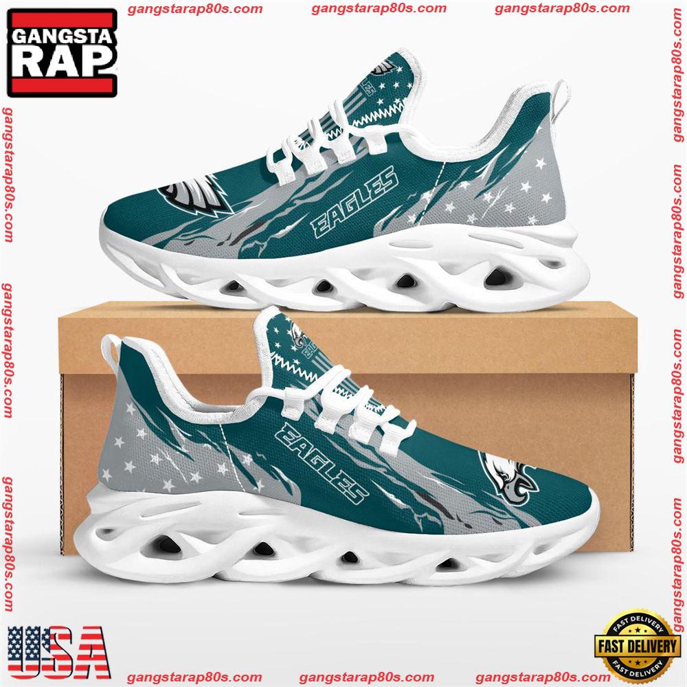 NFL Philadelphia Eagles Stars and Stripes Max Soul Shoes Running Sneakers Running Sneakers
