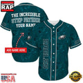 NFL Custom Name Philadelphia Eagles The Increadible Step Father’s Day New Design Baseball Jersey Shirt