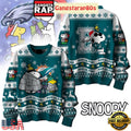 NFL Philadelphia Eagles x Peanuts Snoopy New Design 2025 Ugly Christmas Sweater