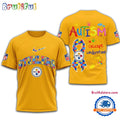 NFL Pittsburgh Steelers 2025 Autism Awareness 3D Shirt