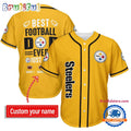 NFL Pittsburgh Steelers Best Dad Ever Baseball Jersey