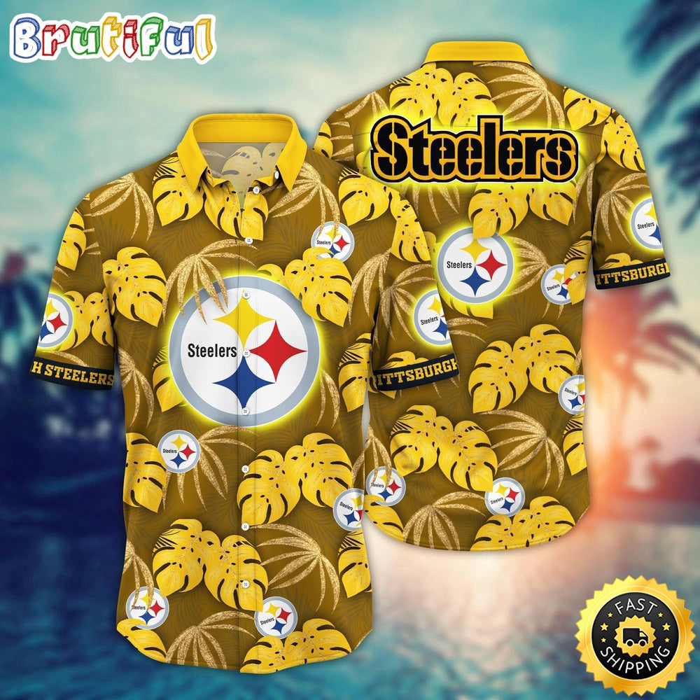 NFL Pittsburgh Steelers Hawaii Shirt Flower Beachy Keen Fashion