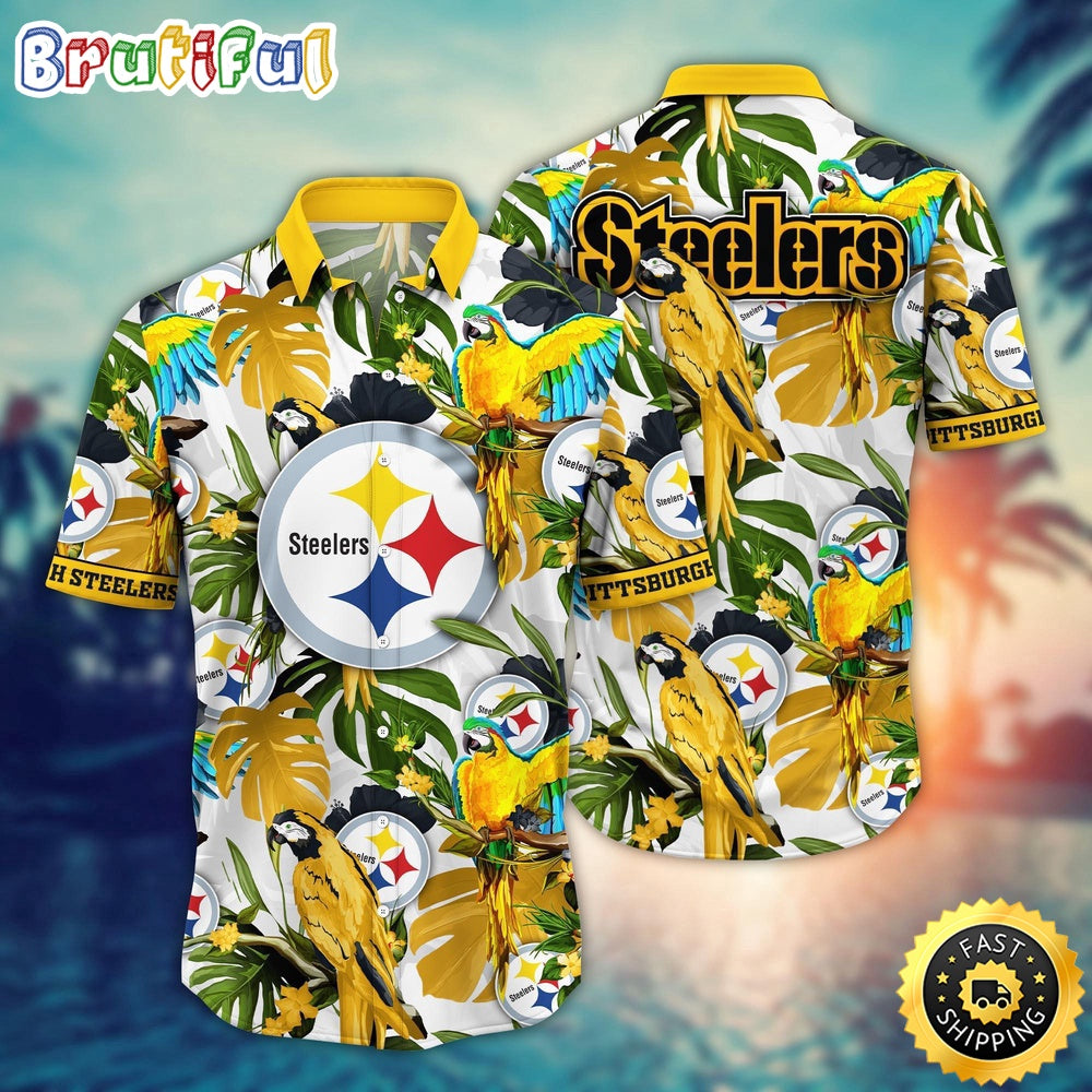 NFL Pittsburgh Steelers Hawaii Shirt Flower Sunshine Inspired Tops