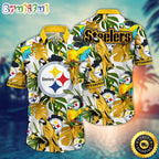 NFL Pittsburgh Steelers Hawaii Shirt Flower Sunshine Inspired Tops