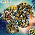 NFL Pittsburgh Steelers Hawaii Shirt Flower Tiki Me Off Aloha Shirt