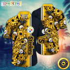 NFL Pittsburgh Steelers Hawaii Shirt Flower Tropical Vibes In Shirts