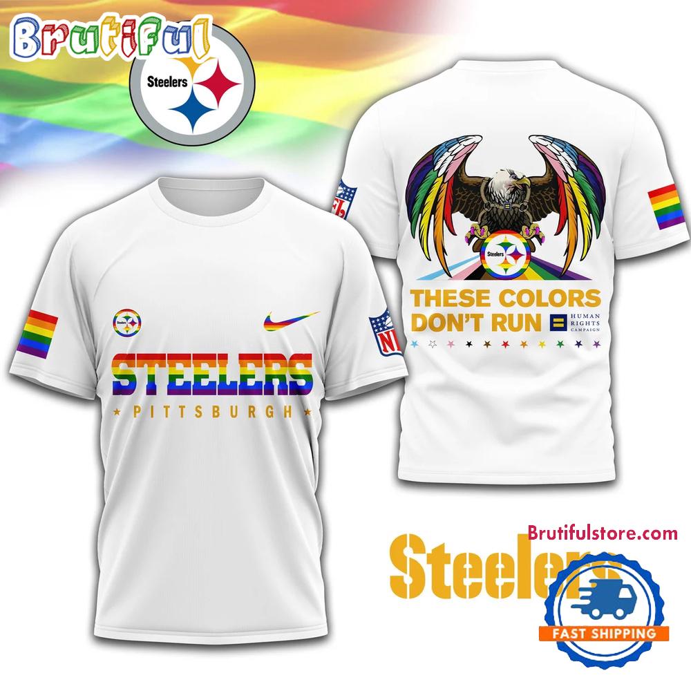 NFL Pittsburgh Steelers Human Rights Campaign LGBT Pride Month 3D T Shirt