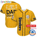 NFL Pittsburgh Steelers I Have Two Titles Father’s Day Baseball Jersey
