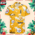 NFL Pittsburgh Steelers Palm Tree Pattern Hawaii Shirt