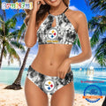 NFL Pittsburgh Steelers Personalized Women’s Summer Cami 2 Piece Bikini