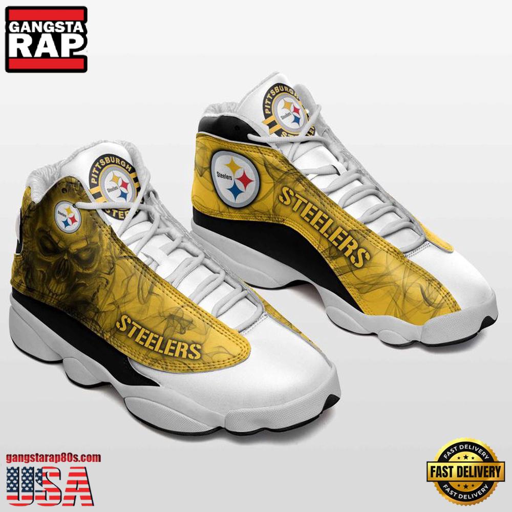 NFL Pittsburgh Steelers Sneakers New Design Air Jordan 13 Running Sneakers Shoes