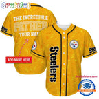 NFL Pittsburgh Steelers The Increadible Father Baseball Jersey