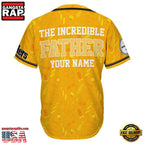 NFL Custom Name Pittsburgh Steelers The Increadible Father New Design Baseball Jersey Shirt