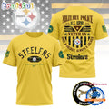 NFL Pittsburgh Steelers US Army Military Police Veteran 3D Shirt