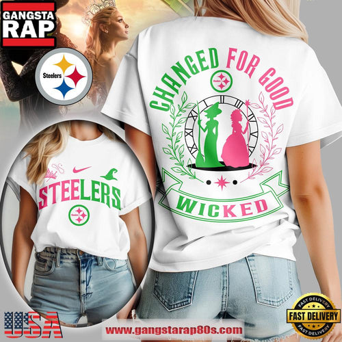 NFL Pittsburgh Steelers Wicked Changed For Good Women T-Shirt