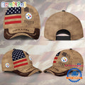 NFL Pittsburgh Steelers x American Flag Custom Baseball Cap