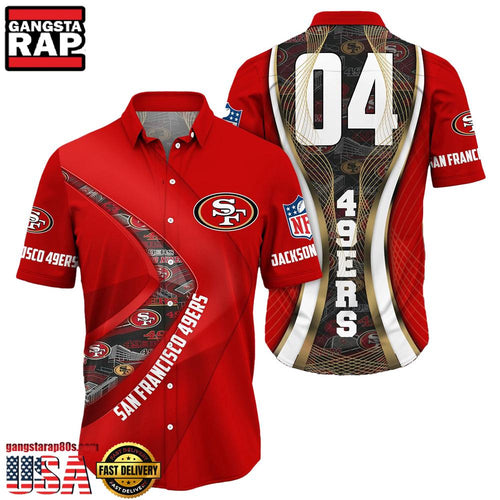 NFL San Francisco 49ersCustom Name Number New Design Hawaiian Shirt For Men Women