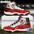 NFL San Francisco 49ers Football Team Custom Air Jordan 11 Shoes