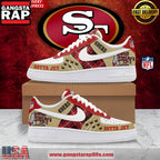 NFL San Francisco 49ers Gotta Jet Nike Air Force 1 Shoes Running Sneakers