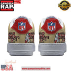 NFL San Francisco 49ers Gotta Jet Nike Air Force 1 Shoes Running Sneakers