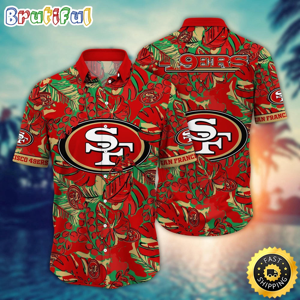 NFL San Francisco 49ers Hawaii Shirt Flower Tropical Holiday Attire
