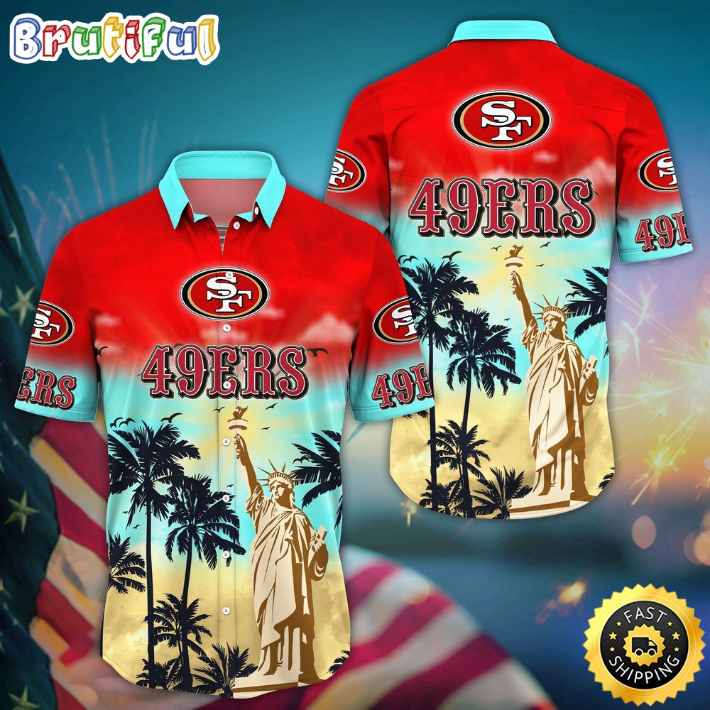 NFL San Francisco 49ers Hawaii Shirt Statue Of Liberty Aloha Shirt