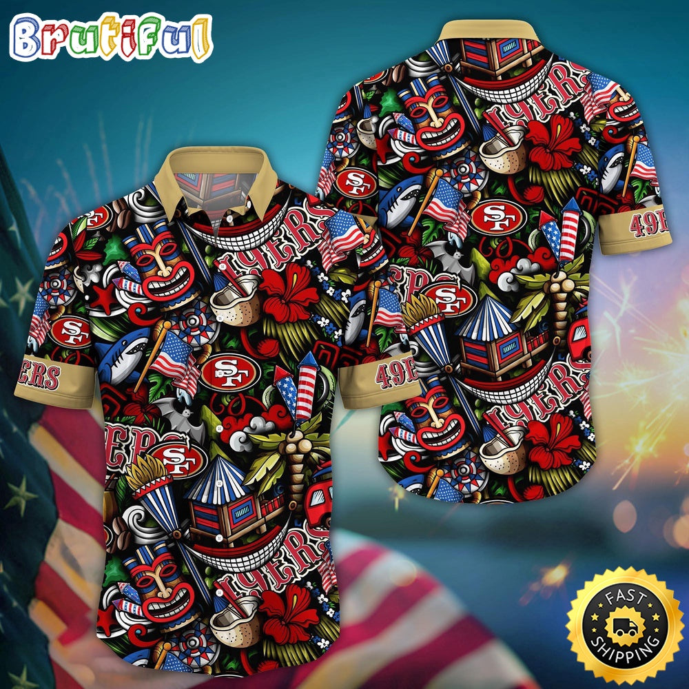 NFL San Francisco 49ers Hawaii Shirt Tiki Me Off Aloha Shirt