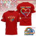 NFL San Francisco 49ers LGBT Happy Pride Month 2025 3D T Shirt