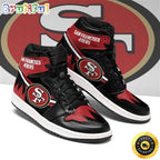 NFL San Francisco 49ers Red Black Edition Air Jordan 1 High Sneakers