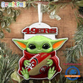 NFL San Francisco 49ers Special Baby Yoda Star Wars Movies Christmas Ornament, Football Christmas Tree Ornament