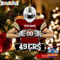 NFL San Francisco 49ers Special Football Game Player Christmas Ornament
