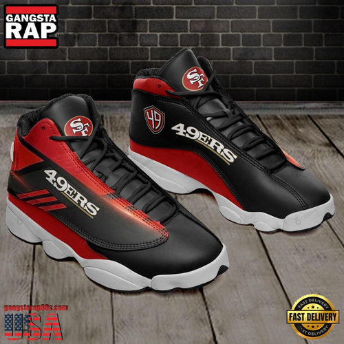 NFL San Francisco 49ers Team New Design Air Jordan 13 Running Sneakers Shoes