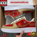 NFL San Francisco 49ers Unique Design Custom Name Air Force 1 Sneaker Shoes
