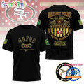 NFL San Francisco 49ers US Army Military Police Veteran 3D Shirt