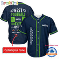 NFL Seattle Seahawks Best Dad Ever Baseball Jersey