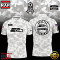 NFL Seattle Seahawks Camo 2025 Salute to Service Polo Shirt