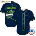 NFL Seattle Seahawks Football Being A Daddy Father’s Day Baseball Jersey
