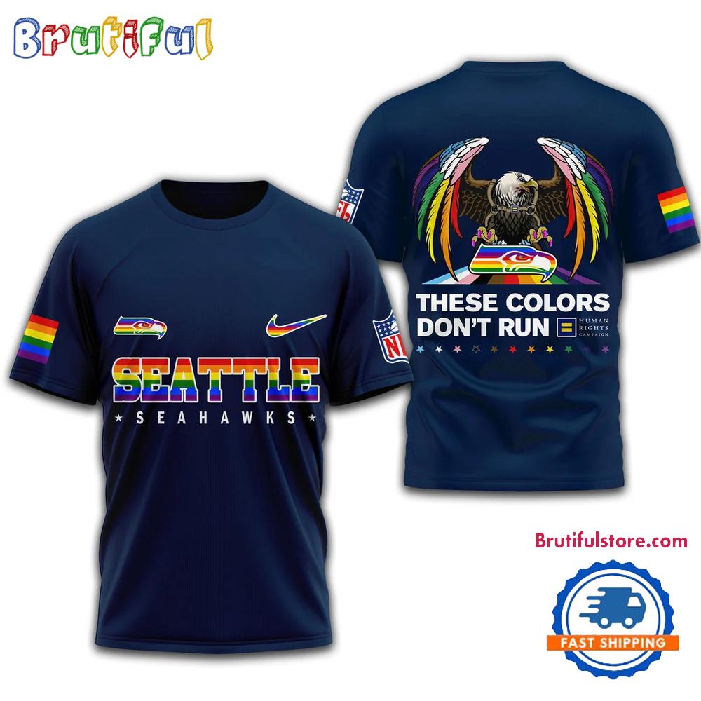 NFL Seattle Seahawks Football Human Rights Campaign LGBT 2025 3D Shirt