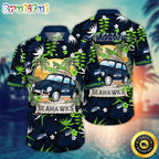 NFL Seattle Seahawks Hawaii Shirt Car Plam Tree Aloha Shirt