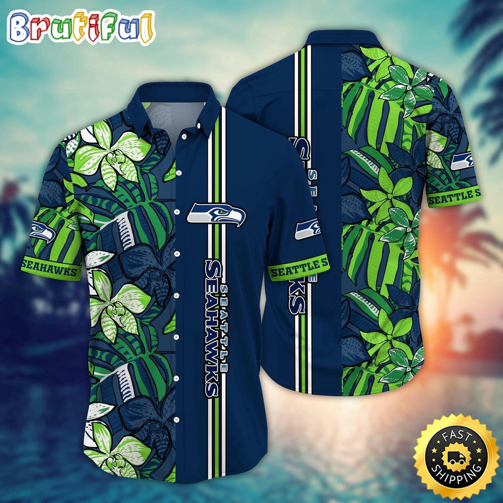 NFL Seattle Seahawks Hawaii Shirt Flower Chic Aloha Fashion