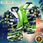 NFL Seattle Seahawks Hawaii Shirt Flower Classic Hawaiian Prints