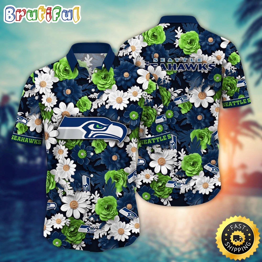 NFL Seattle Seahawks Hawaii Shirt Flower Sunny Day Essentials