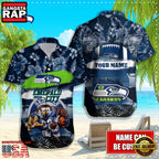 NFL Seattle Seahawks Mascot Football Aloha Hawaiian Shirt