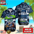 NFL Seattle Seahawks Mascot Football Hawaiian Shirt For Men Women