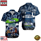 NFL Seattle Seahawks Mascot Football Aloha Hawaiian Shirt