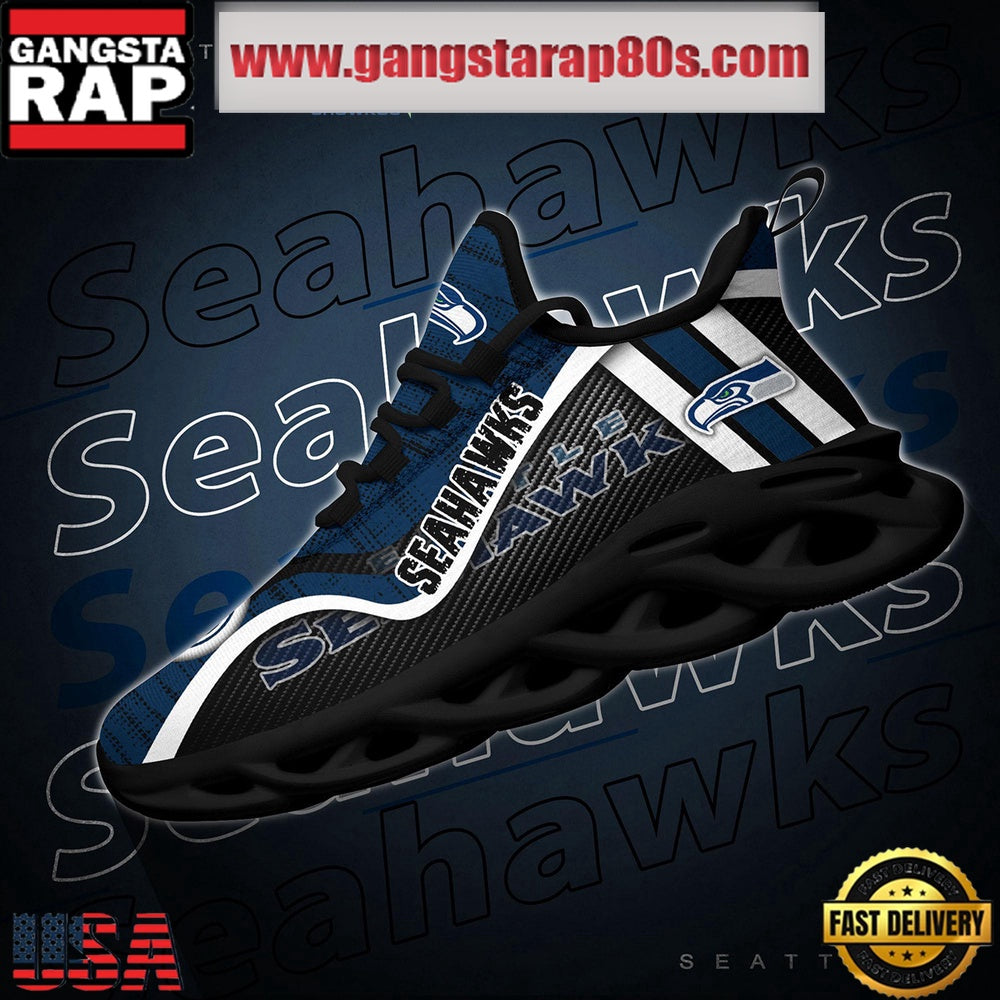 NFL Seattle Seahawks Unique Design Max Soul Shoes Running Sneakers